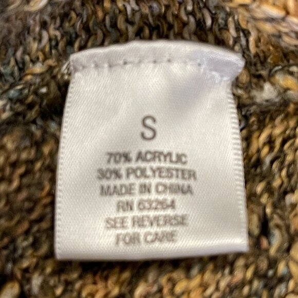 Dressbarn Sweater Women's Small Browns Cardigan Long Sleeve - Picture 12 of 12